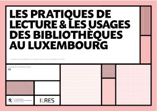 Étude pratiques de lecture et usages des bibliothèques, rapport de synthèse